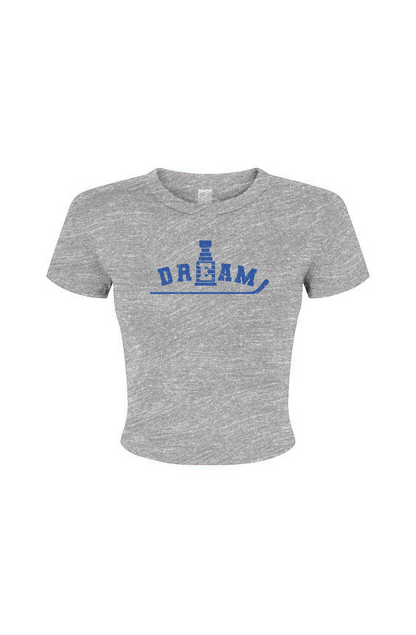 Barn Babe Dream Baby Tee Grey | Barn Garb Hockey Threads