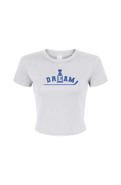Barn Babe Dream Baby Tee White | Barn Garb Hockey Threads