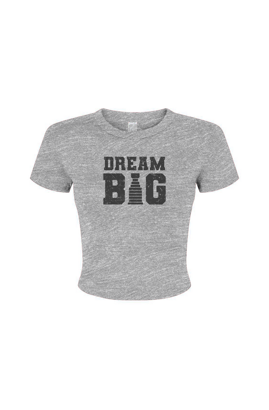 Barn Babe Dream Big Baby Tee Grey | Barn Garb Hockey Threads