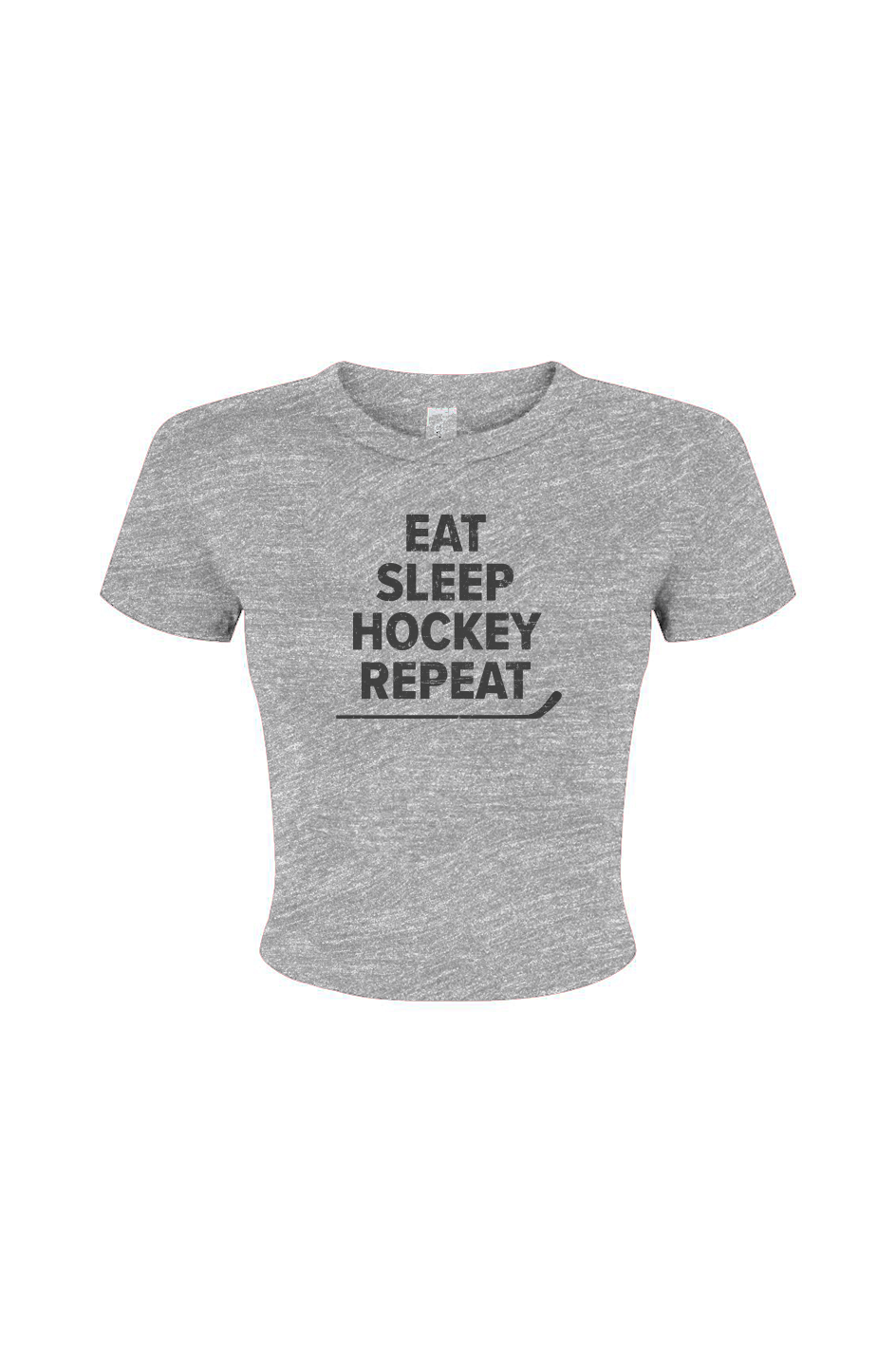 Barn Babe Eat Sleep Hockey Baby Tee Grey | Barn Garb Hockey Threads