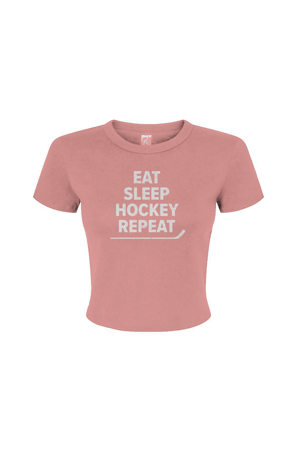 Barn Babe Eat Sleep Hockey Baby Tee Pink | Barn Garb Hockey Threads