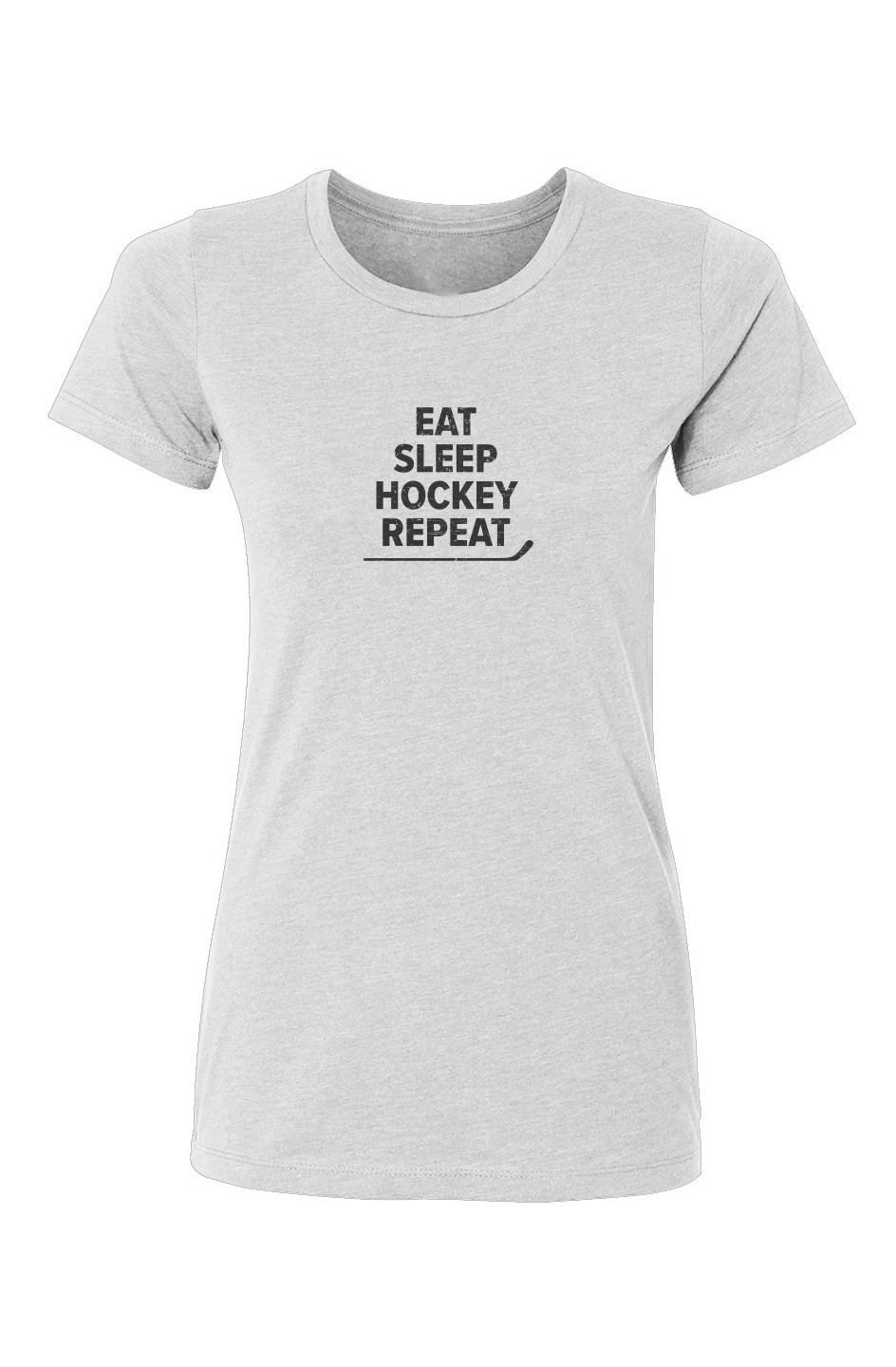 Barn Babe Eat Sleep Hockey Tee White | Barn Garb Hockey Threads