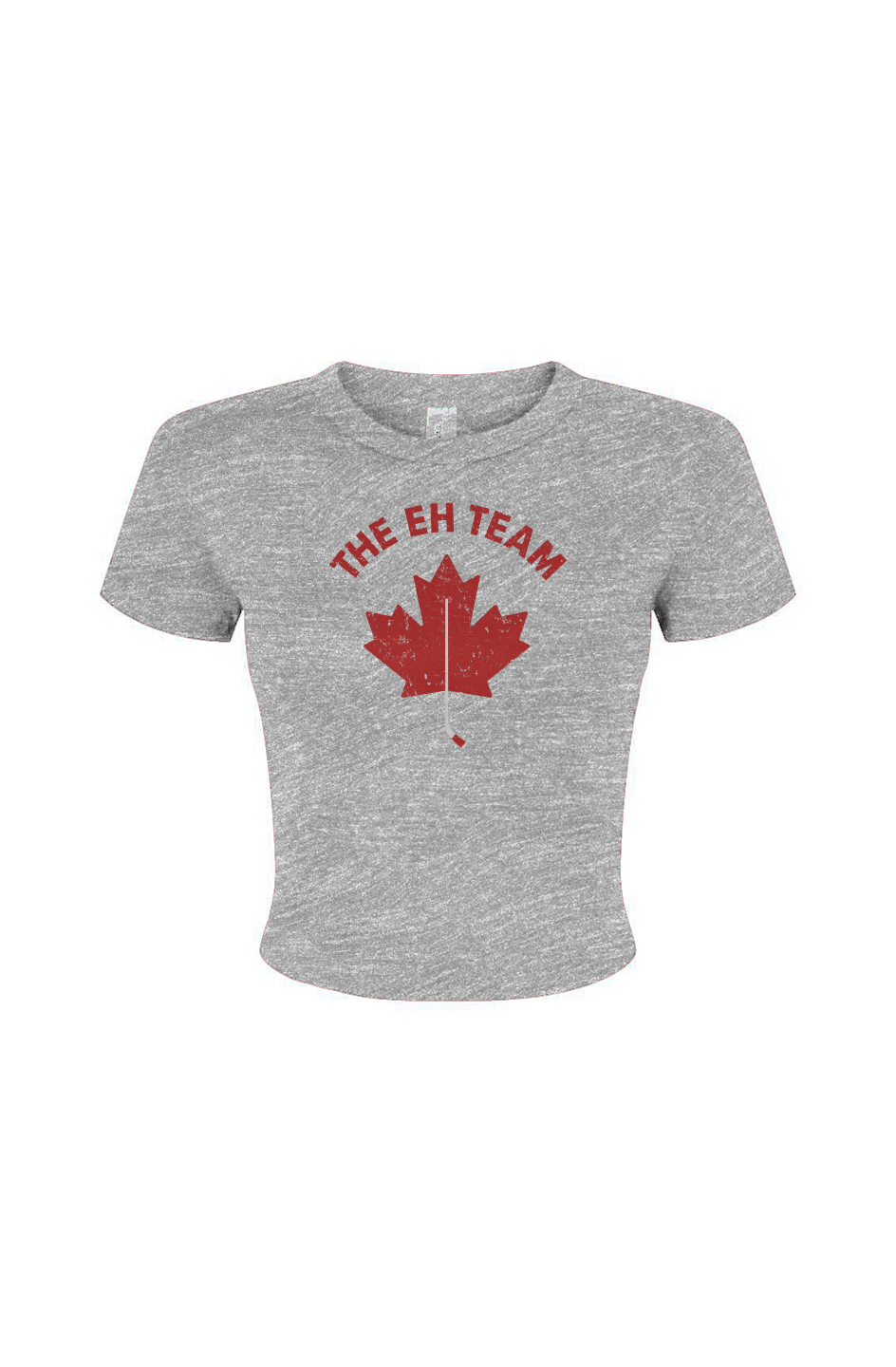 Barn Babe Eh Team Baby Tee Grey | Barn Garb Hockey Threads
