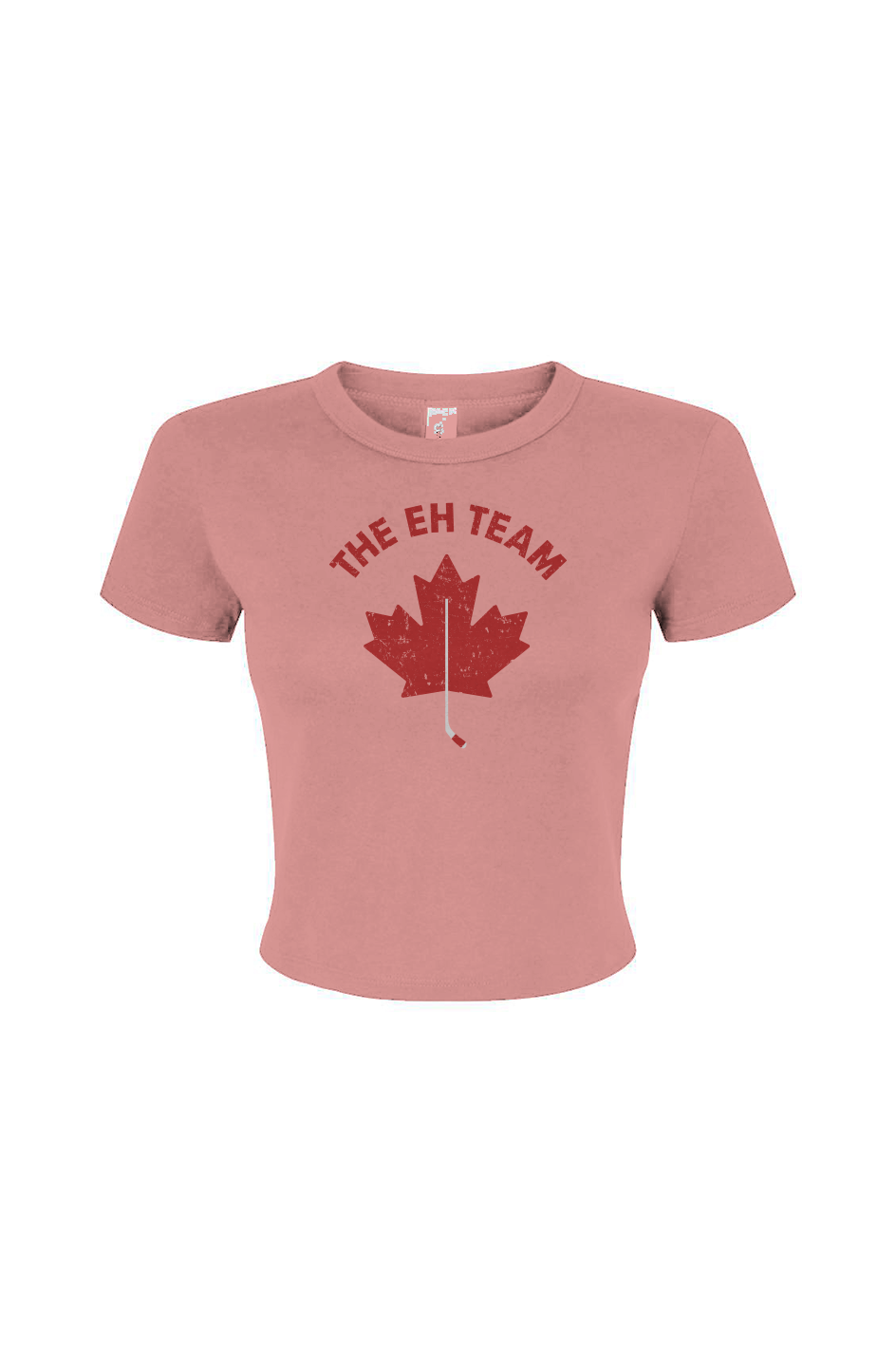 Barn Babe Eh Team Baby Tee Pink | Barn Garb Hockey Threads