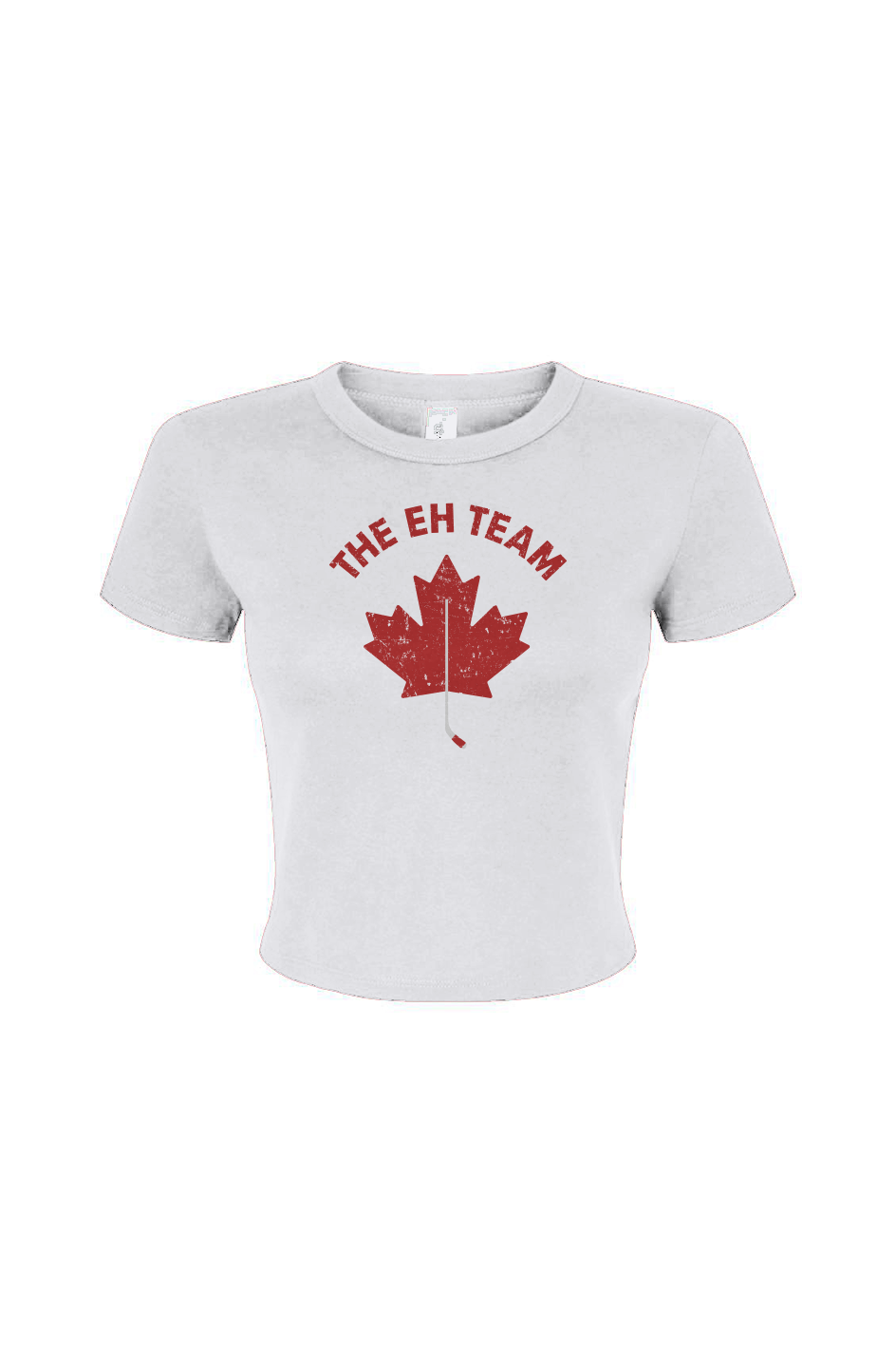Barn Babe Eh Team Baby Tee White | Barn Garb Hockey Threads