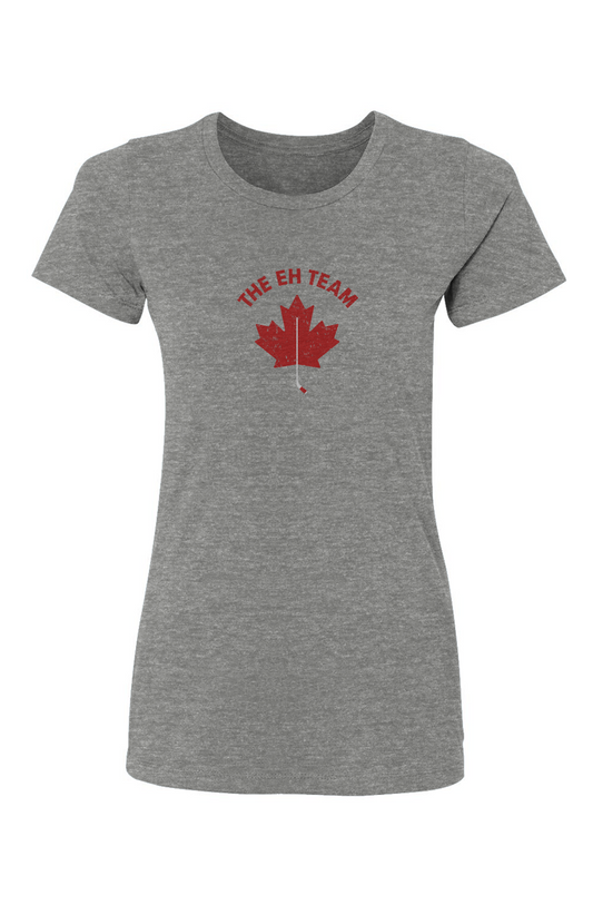Barn Babe Eh Team Tee Grey | Barn Garb Hockey Threads
