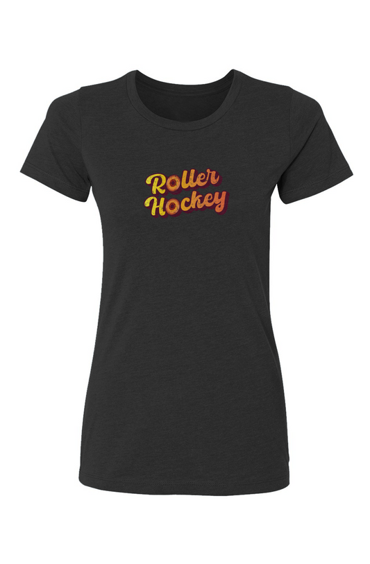 Barn Babe Feeling Groovy Roller Hockey Tee Black | Barn Garb Hockey Threads
