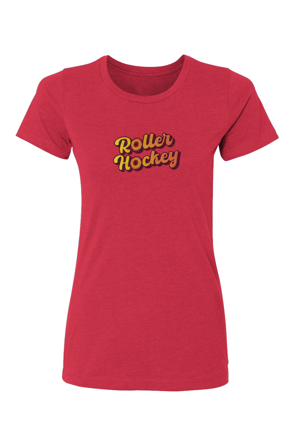 Barn Babe Feeling Groovy Roller Hockey Tee Red | Barn Garb Hockey Threads