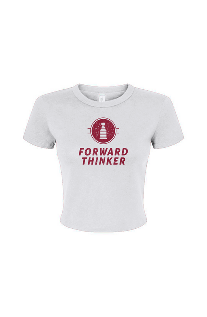Barn Babe Forward Thinker Baby Tee White | Barn Garb Hockey Threads