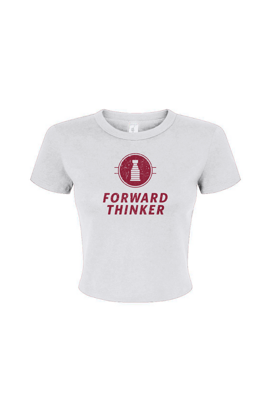 Barn Babe Forward Thinker Baby Tee White | Barn Garb Hockey Threads