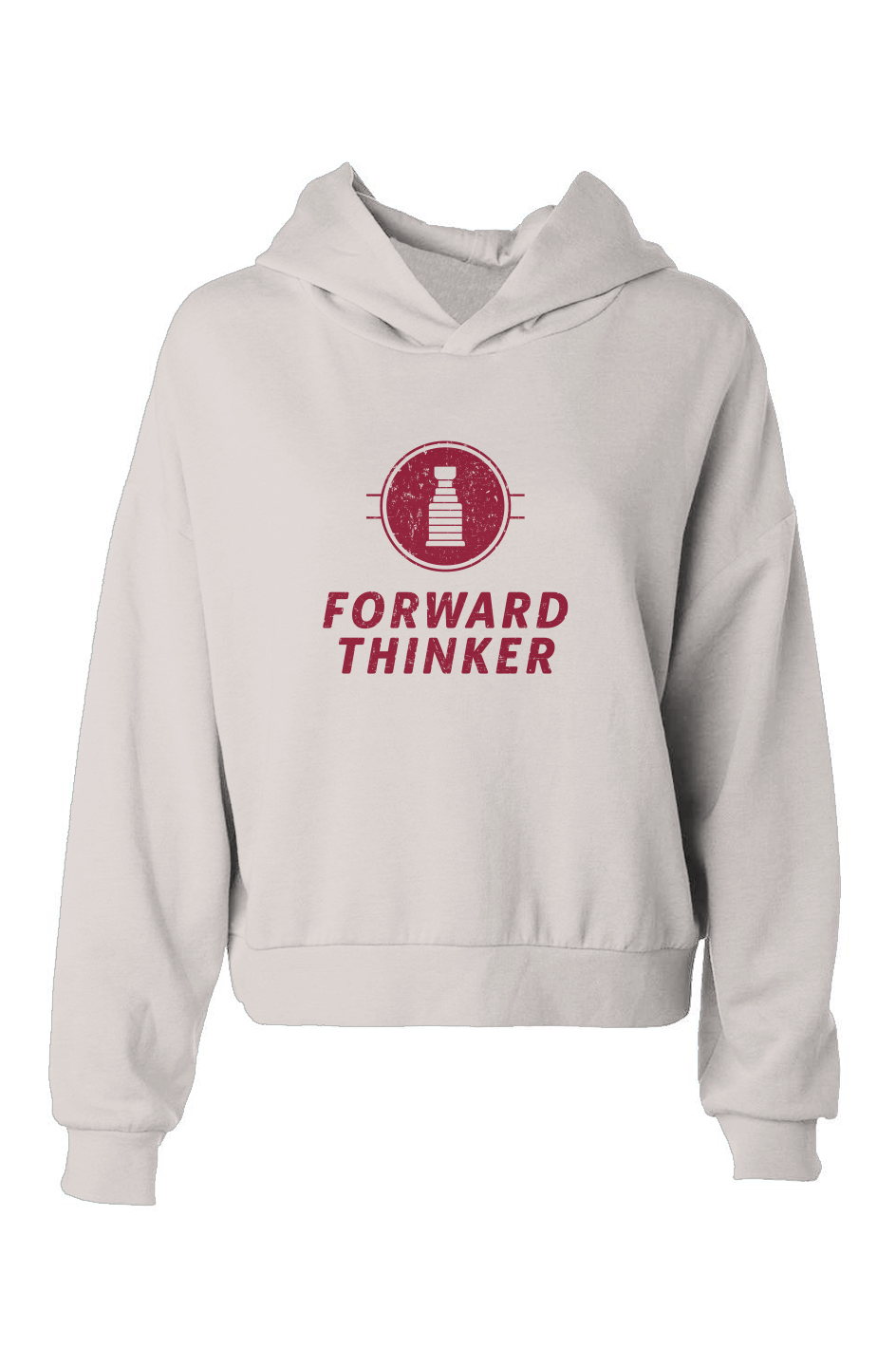 Barn Babe Forward Thinker Hip-Height Hoodie Bone | Barn Garb Hockey Threads