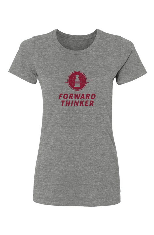 Barn Babe Forward Thinker Tee Grey | Barn Garb Hockey Threads
