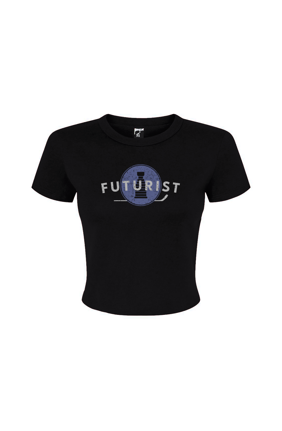Barn Babe Futurist Baby Tee Black | Barn Garb Hockey Threads