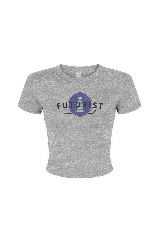 Barn Babe Futurist Baby Tee Grey | Barn Garb Hockey Threads
