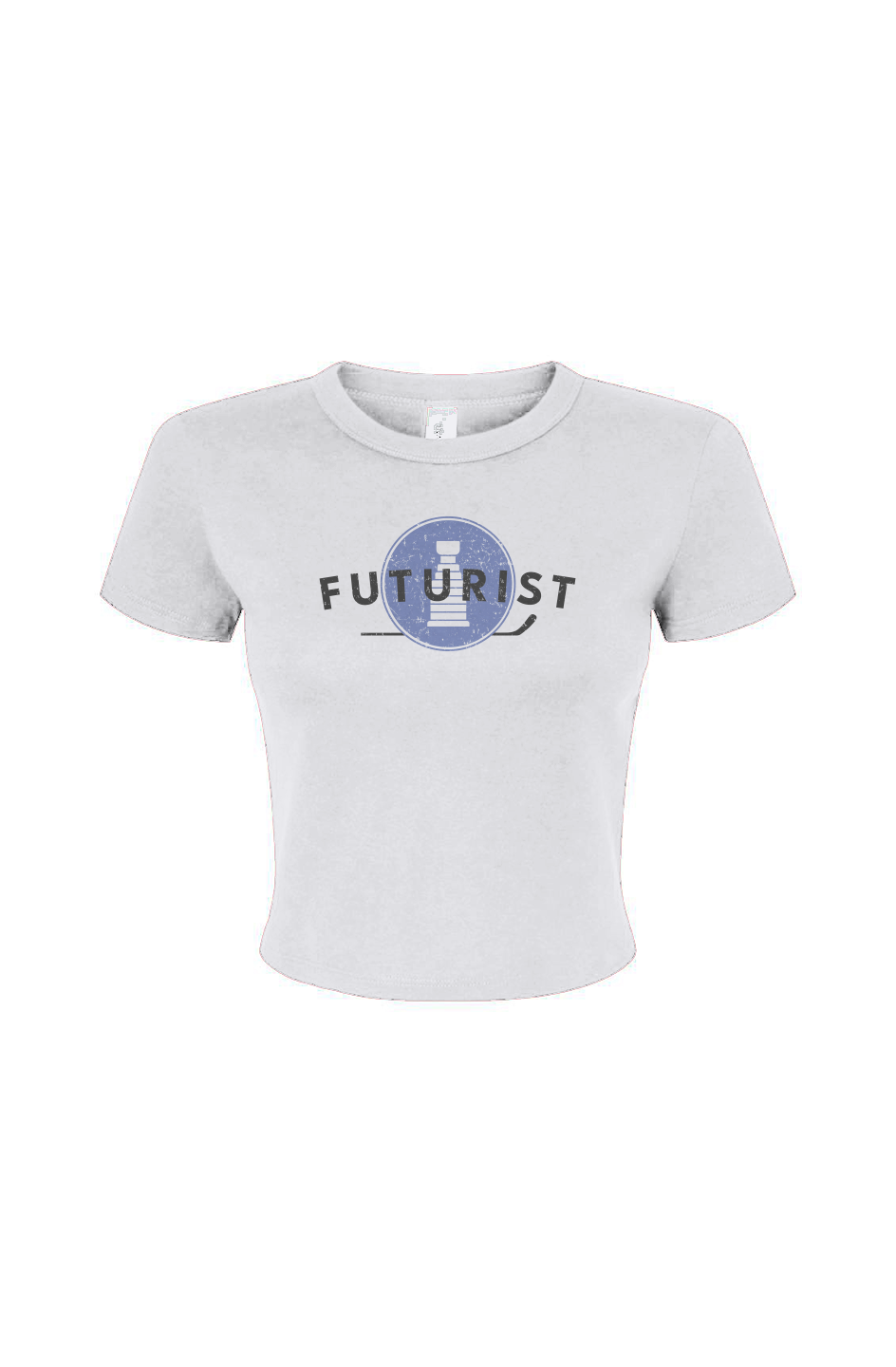 Barn Babe Futurist Baby Tee White | Barn Garb Hockey Threads