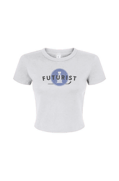 Barn Babe Futurist Baby Tee White | Barn Garb Hockey Threads