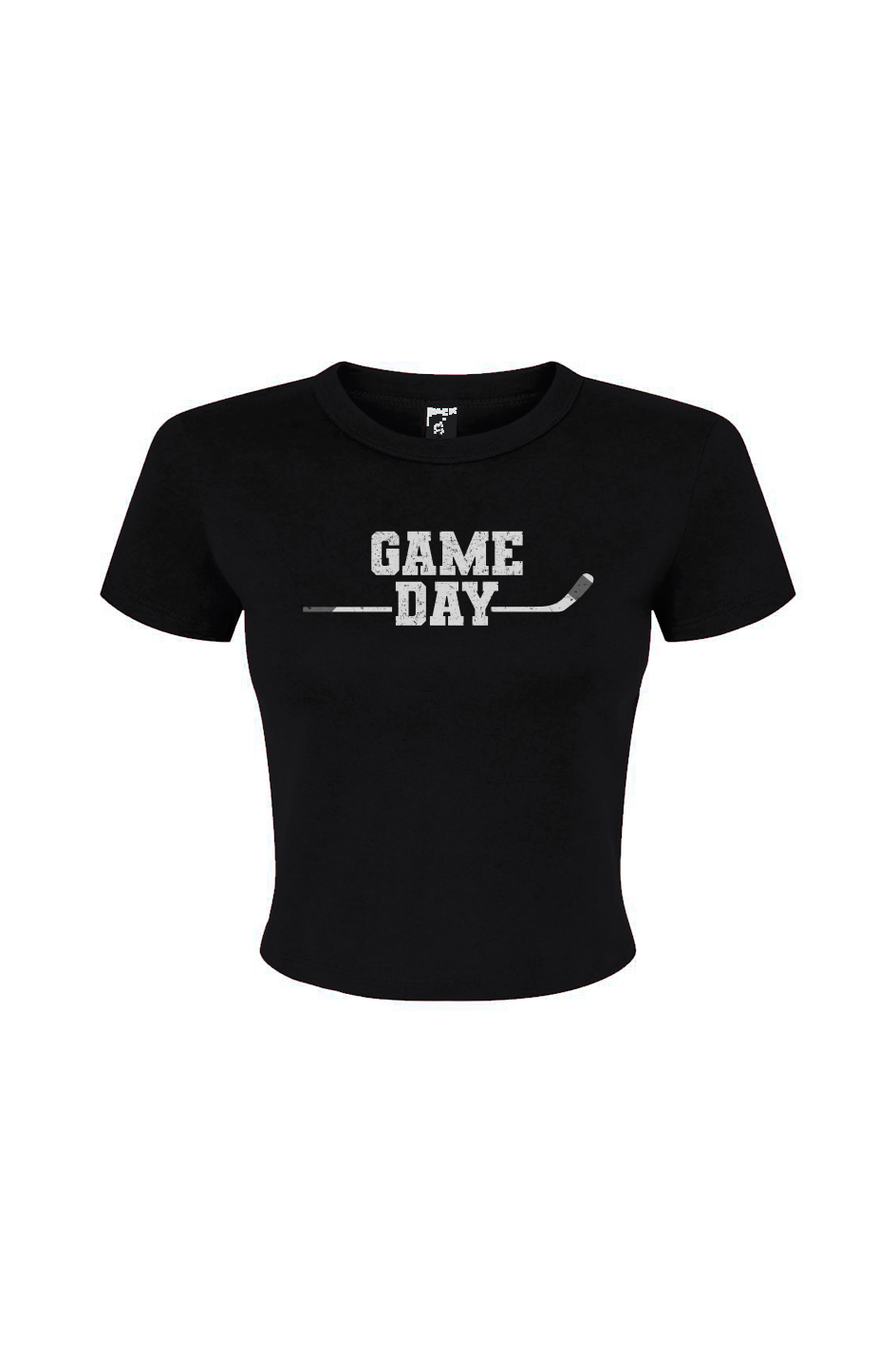 Barn Babe Game Day Baby Tee Black | Barn Garb Hockey Threads