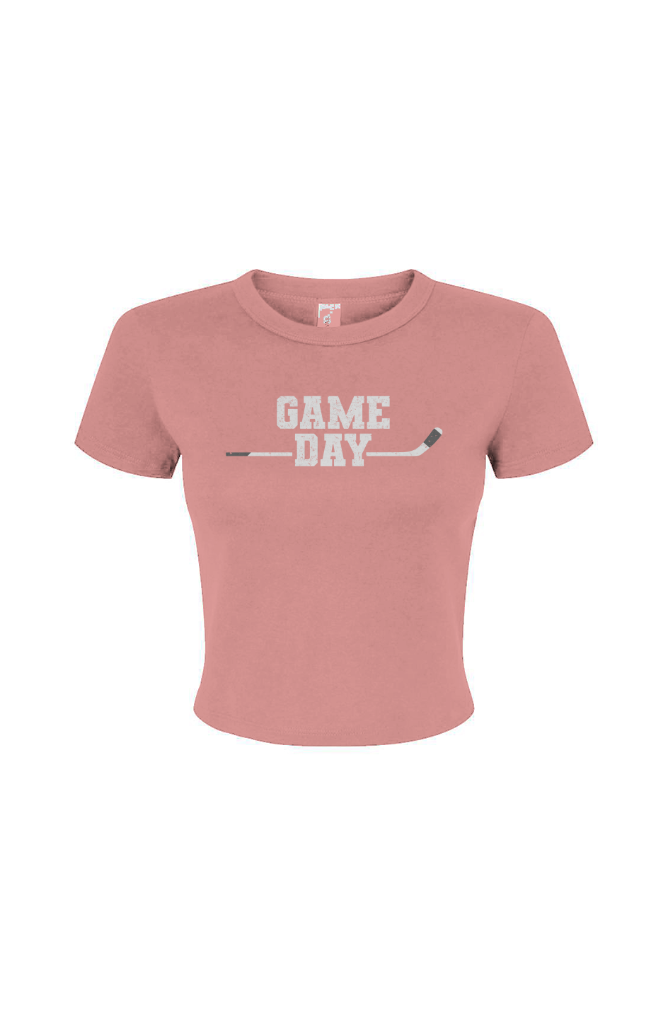 Barn Babe Game Day Baby Tee Pink | Barn Garb Hockey Threads