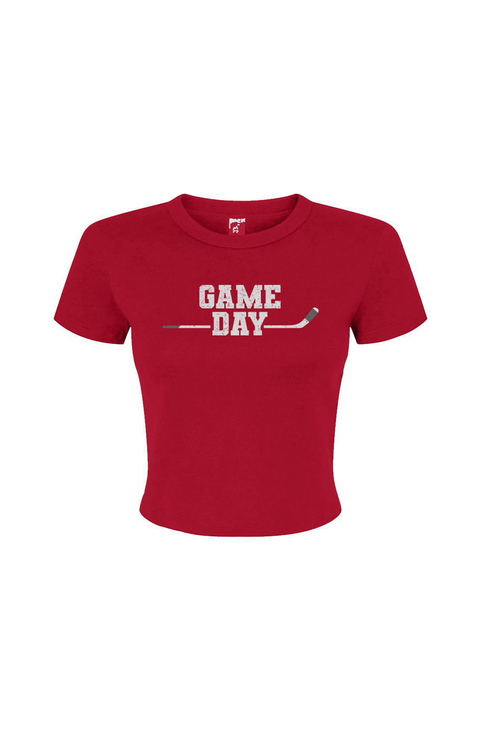 Barn Babe Game Day Baby Tee Red | Barn Garb Hockey Threads