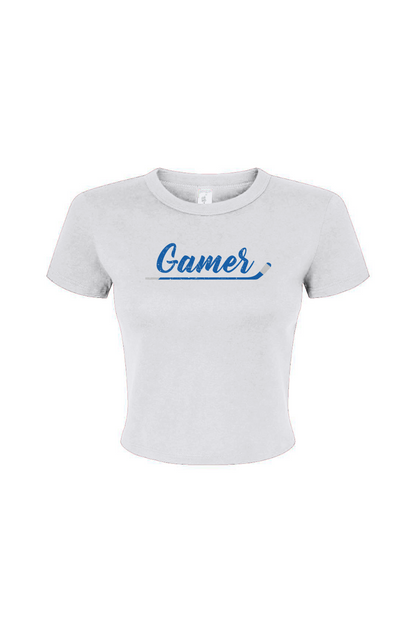 Barn Babe Gamer Baby Tee White | Barn Garb Hockey Threads