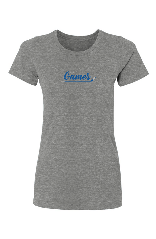 Barn Babe Gamer Tee Grey | Barn Garb Hockey Threads