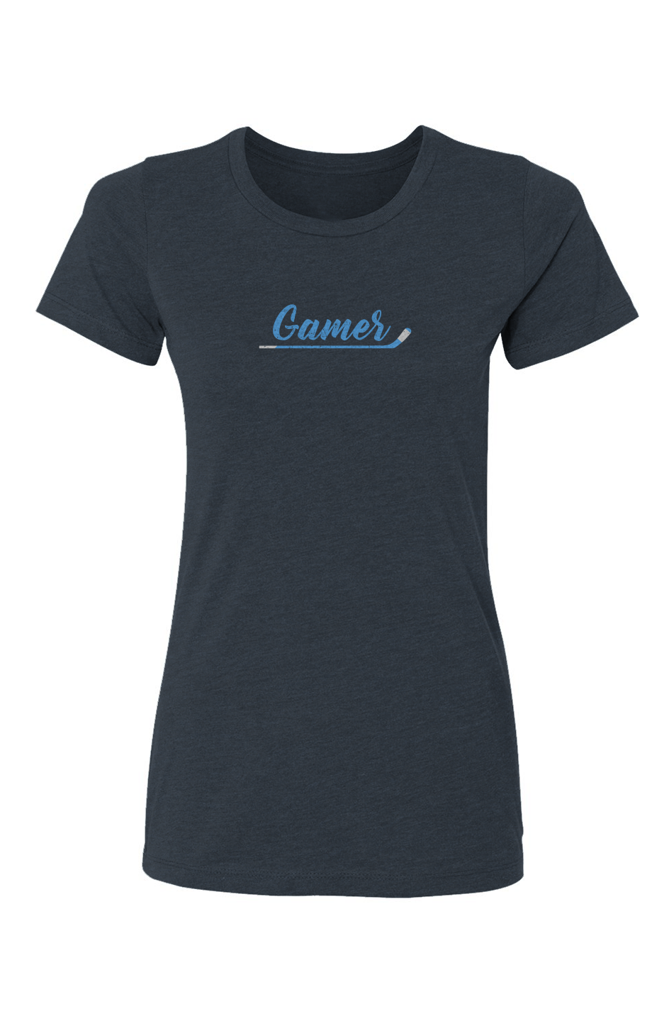 Barn Babe Gamer Tee Navy Blue | Barn Garb Hockey Threads