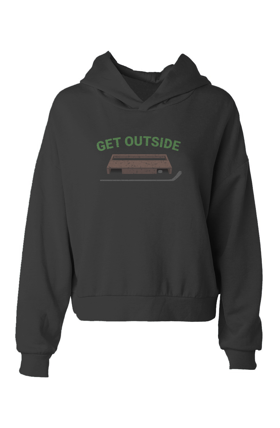 Barn Babe Get Outside Hip-Height Hoodie Black | Barn Garb Hockey Threads