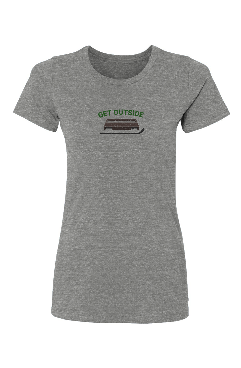 Barn Babe Get Outside Tee Grey | Barn Garb Hockey Threads