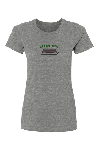 Barn Babe Get Outside Tee Grey | Barn Garb Hockey Threads