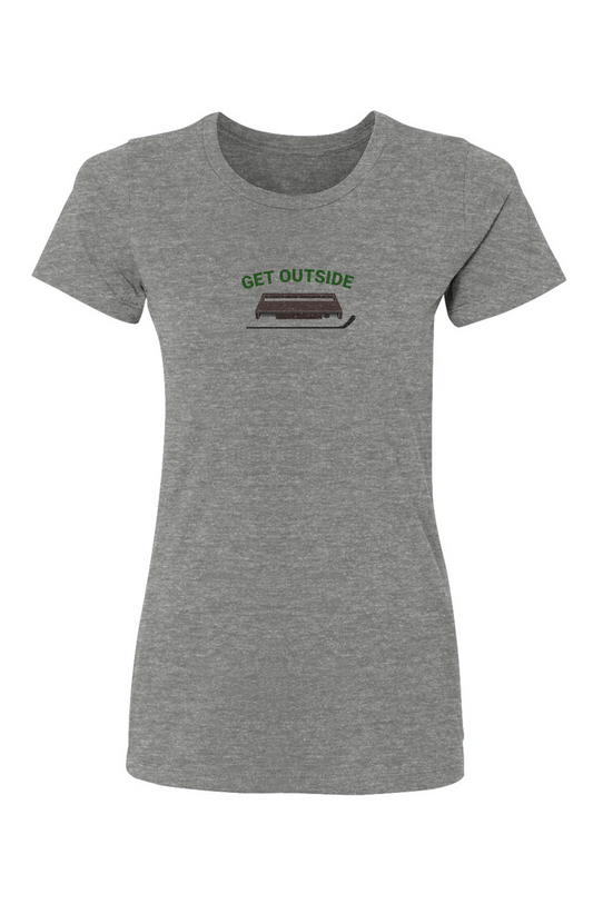 Barn Babe Get Outside Tee Grey | Barn Garb Hockey Threads