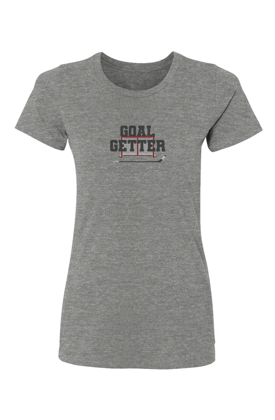 Barn Babe Goal Getter Tee Grey | Barn Garb Hockey Threads