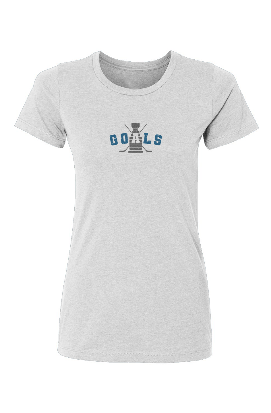 Barn Babe Goals Crossed Sticks Tee White | Barn Garb Hockey Threads