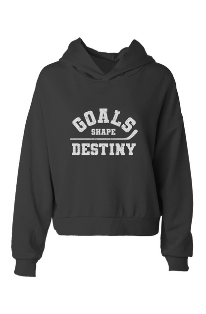 Barn Babe Goals Shape Destiny Hip-Height Hoodie Black | Barn Garb Hockey Threads