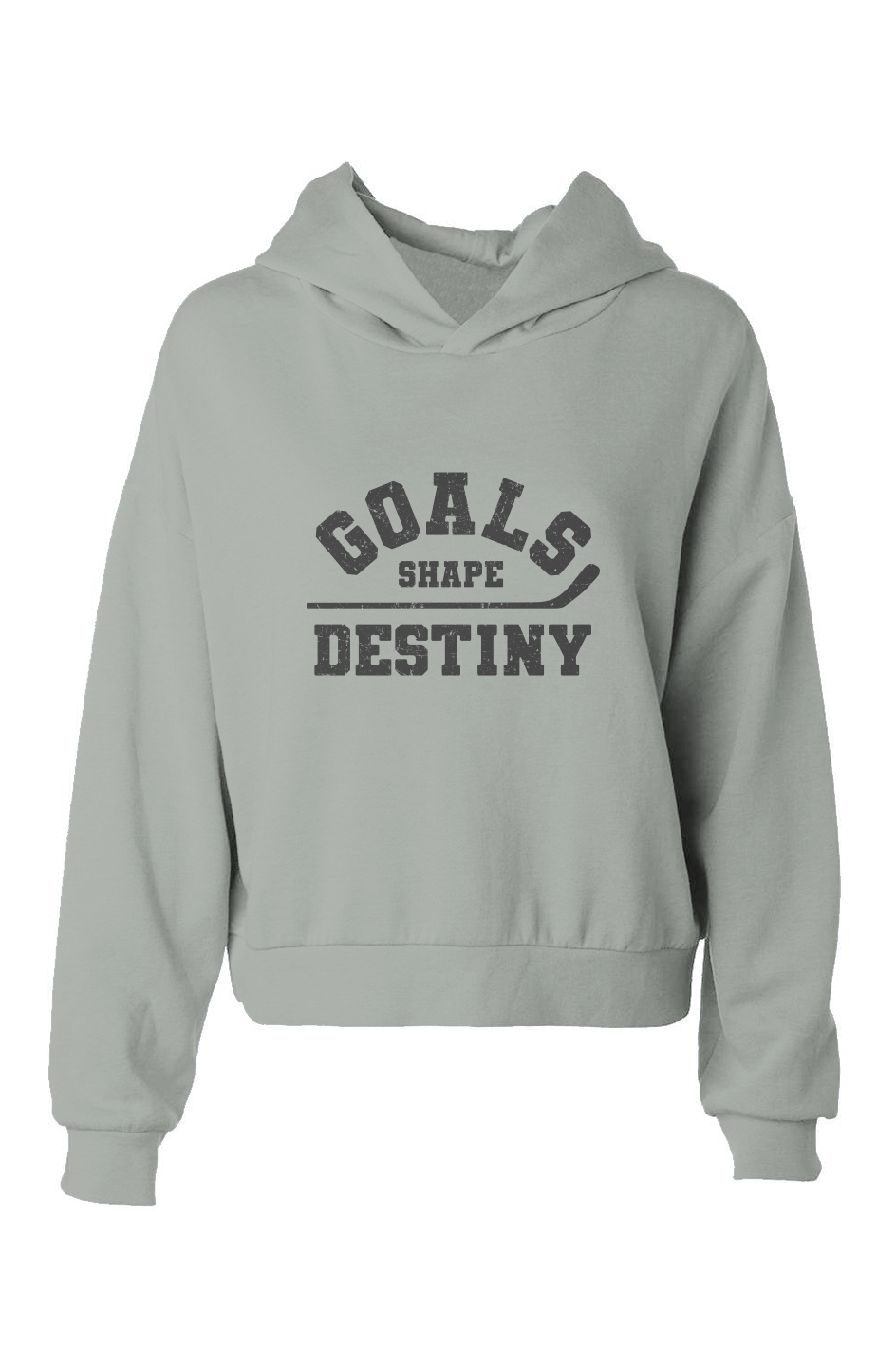 Barn Babe Goals Shape Destiny Hip-Height Hoodie Sage | Barn Garb Hockey Threads