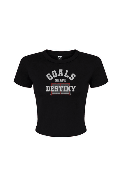 Barn Babe Goals Shape Destiny Net Baby Tee Black | Barn Garb Hockey Threads