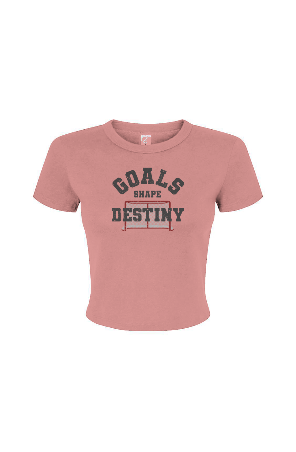 Barn Babe Goals Shape Destiny Net Baby Tee Pink | Barn Garb Hockey Threads