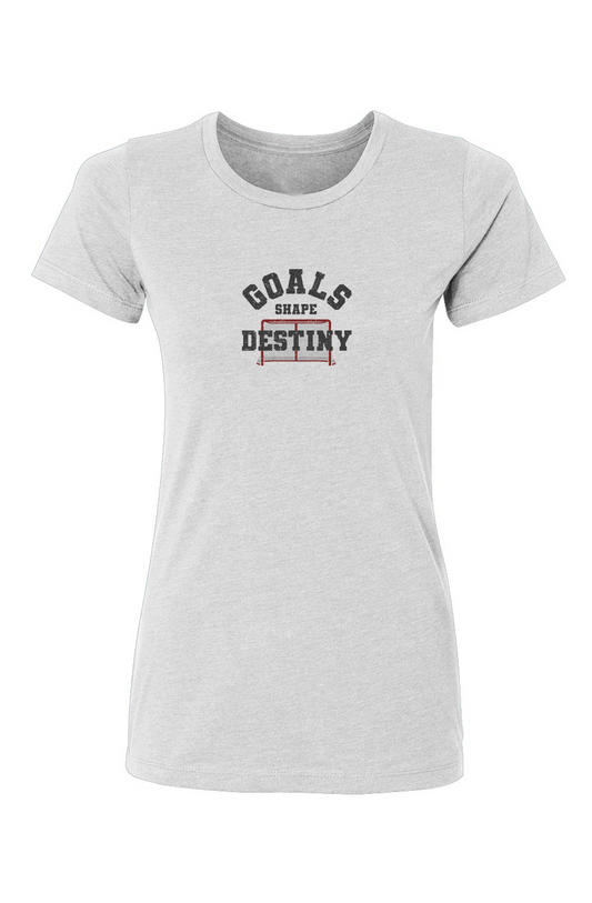 Barn Babe Goals Shape Destiny Net Tee White | Barn Garb Hockey Threads