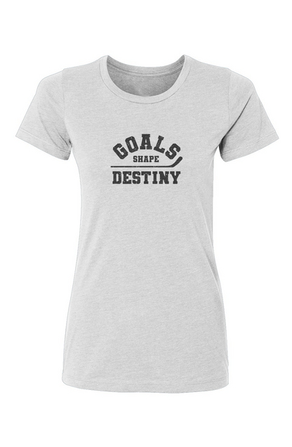 Barn Babe Goals Shape Destiny Tee White | Barn Garb Hockey Threads