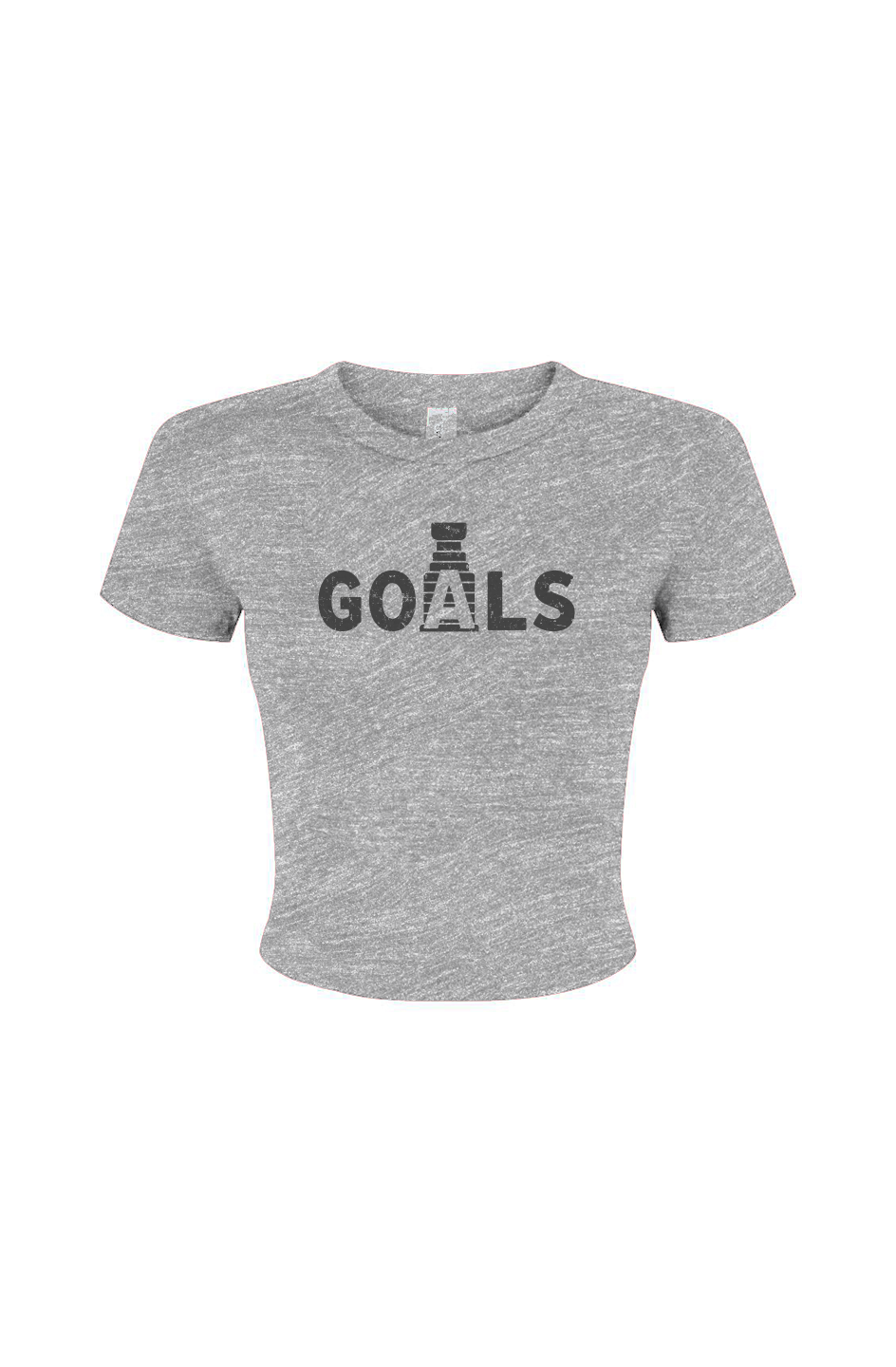 Barn Babe Goals Stanley Cup Baby Tee Grey | Barn Garb Hockey Threads