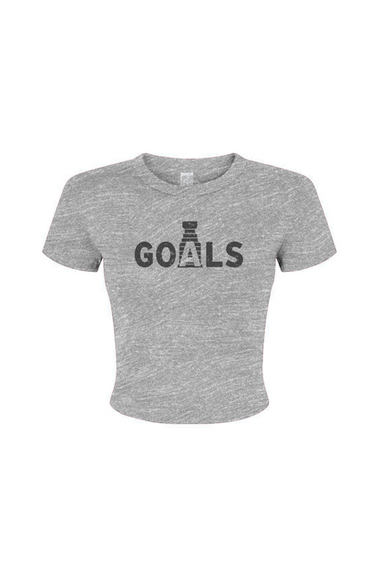 Barn Babe Goals Stanley Cup Baby Tee Grey | Barn Garb Hockey Threads