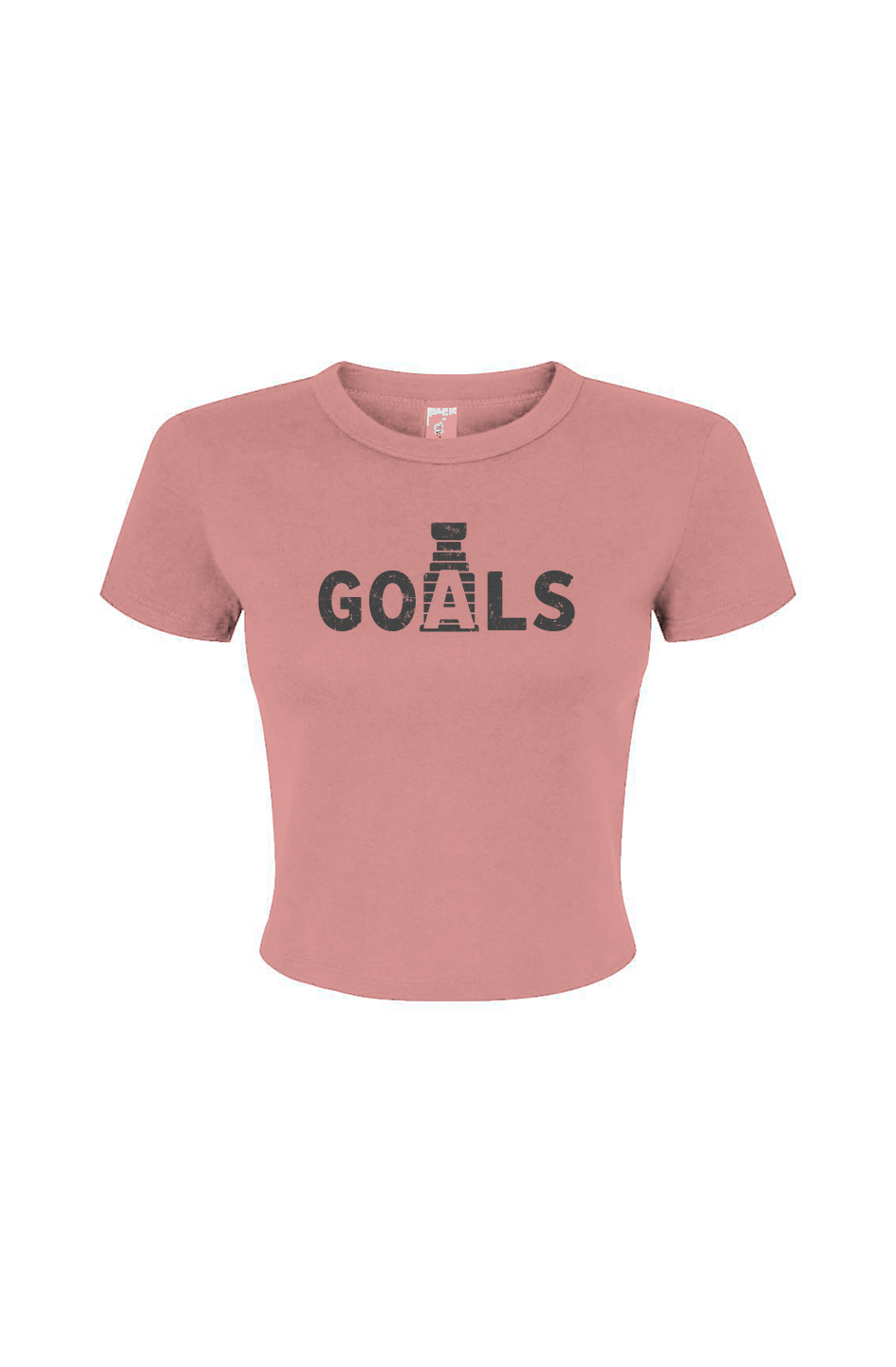 Barn Babe Goals Stanley Cup Baby Tee Pink | Barn Garb Hockey Threads
