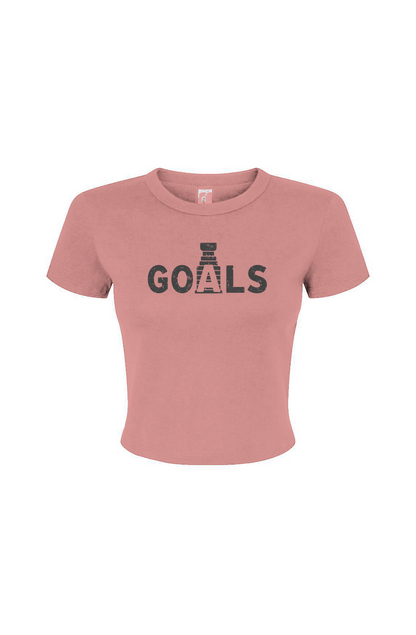 Barn Babe Goals Stanley Cup Baby Tee Pink | Barn Garb Hockey Threads