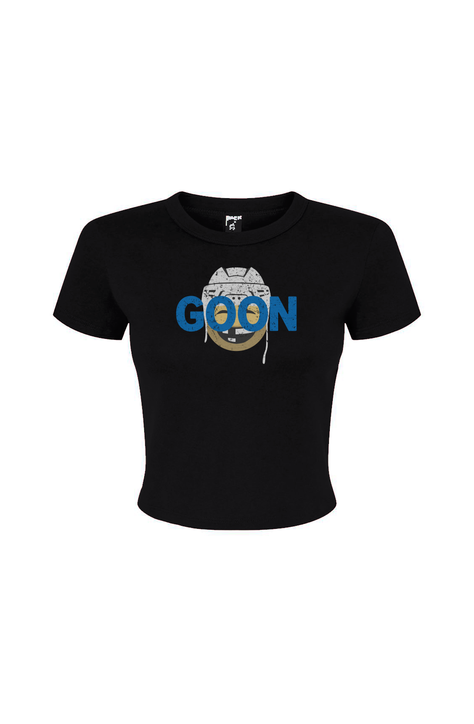 Barn Babe Goon Baby Tee Black | Barn Garb Hockey Threads