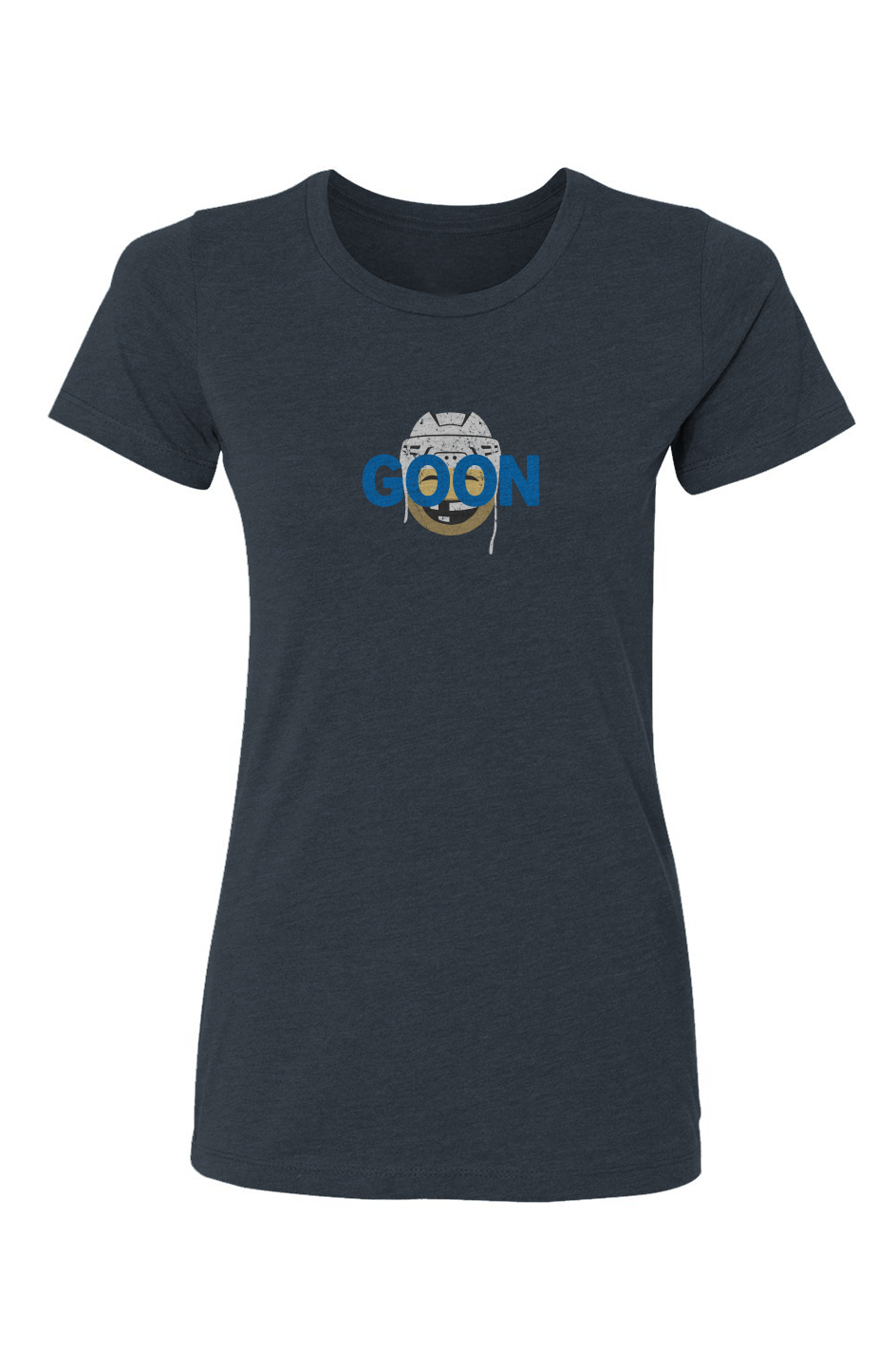 Barn Babe Goon Tee Navy Blue | Barn Garb Hockey Threads