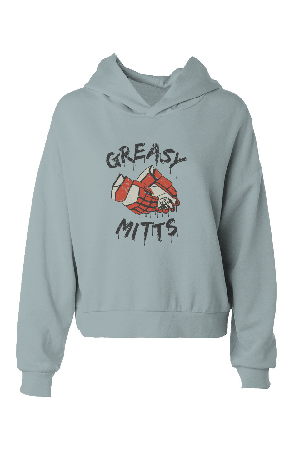 Barn Babe Greasy Mitts Hip-Height Hoodie Sage | Barn Garb Hockey Threads