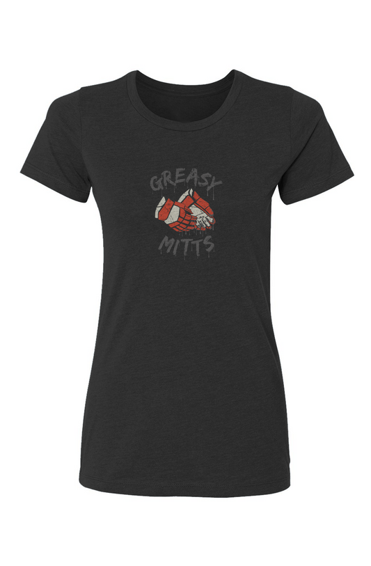 Barn Babe Greasy Mitts Tee Black | Barn Garb Hockey Threads