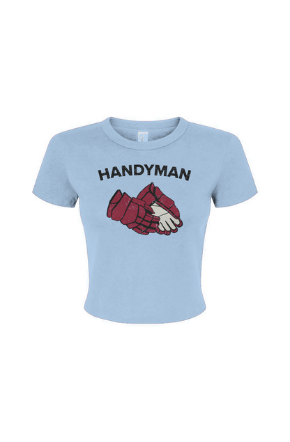 Barn Babe Handyman Baby Tee Baby Blue | Barn Garb Hockey Threads
