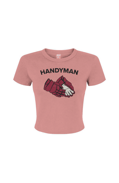 Barn Babe Handyman Baby Tee Pink | Barn Garb Hockey Threads