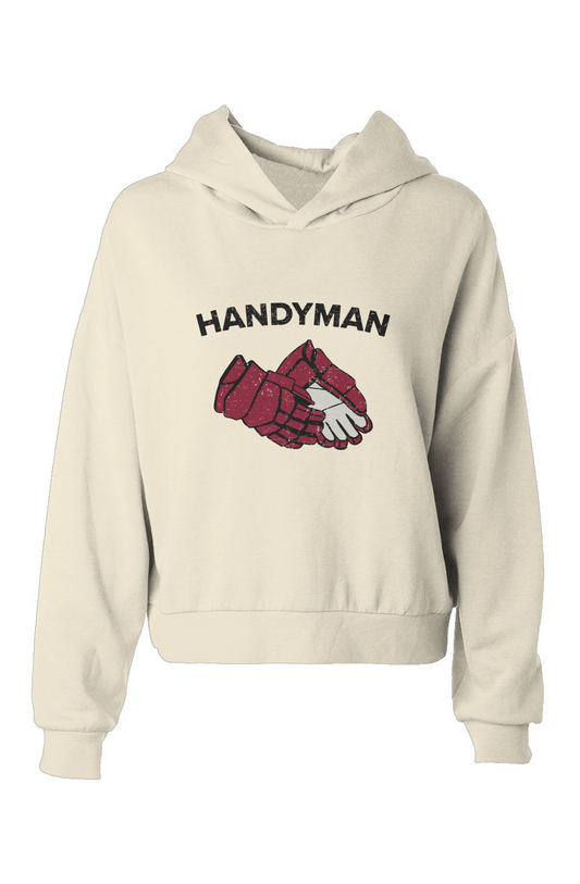 Barn Babe Handyman Hip Height Hoodie Bone | Barn Garb Hockey Threads