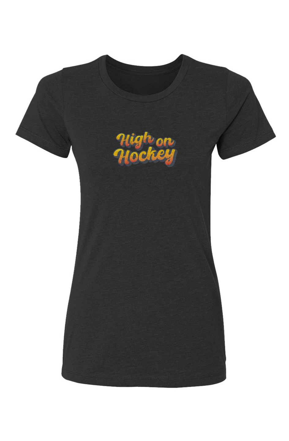 Barn Babe High on Hockey Tee Black | Barn Garb Hockey Threads